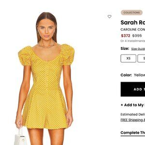 Revolve Caroline Constas Sarah Romper